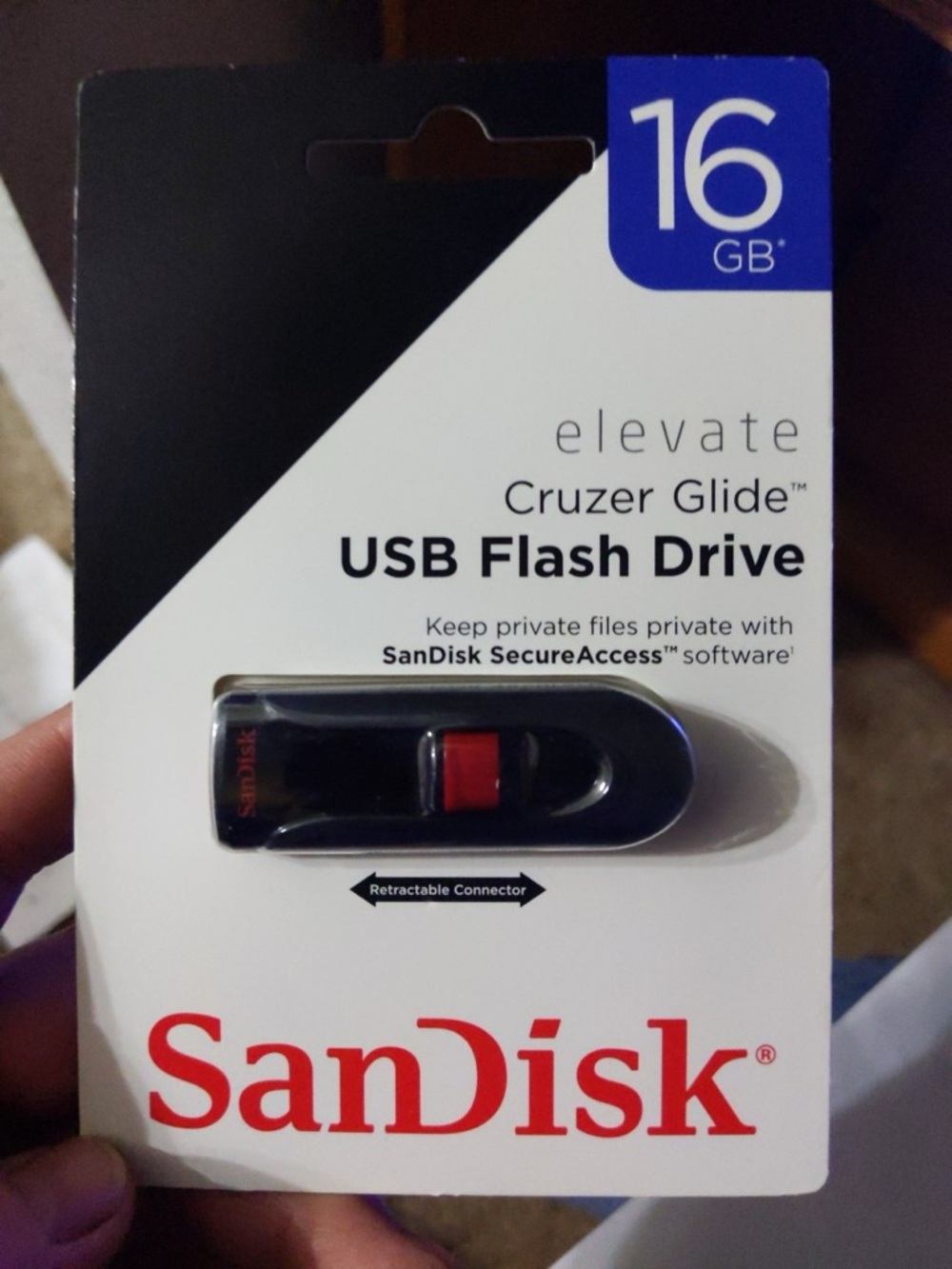 SanDisk Cruzer Glide 16GB Black USB Flash Drive
